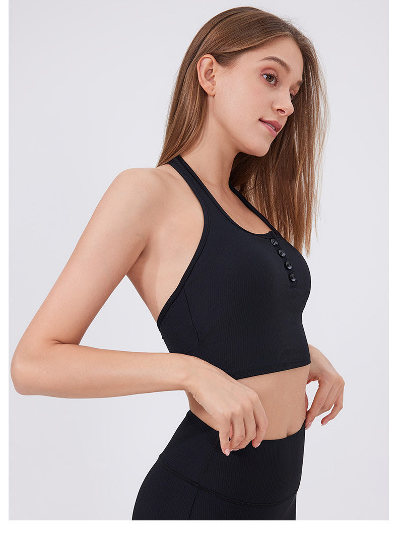 Halter neck running vest