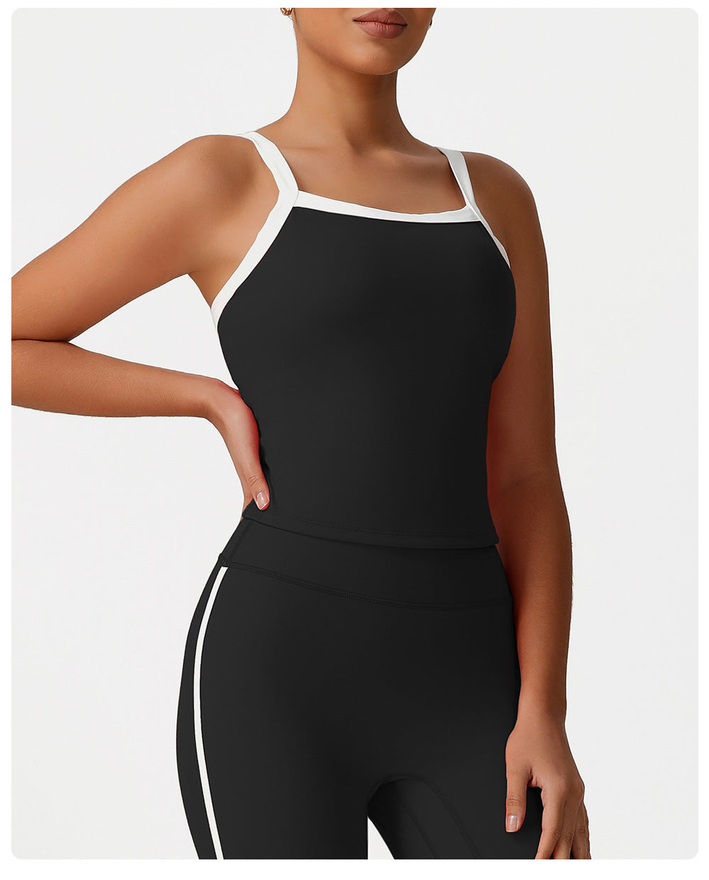 Contrast strap vest