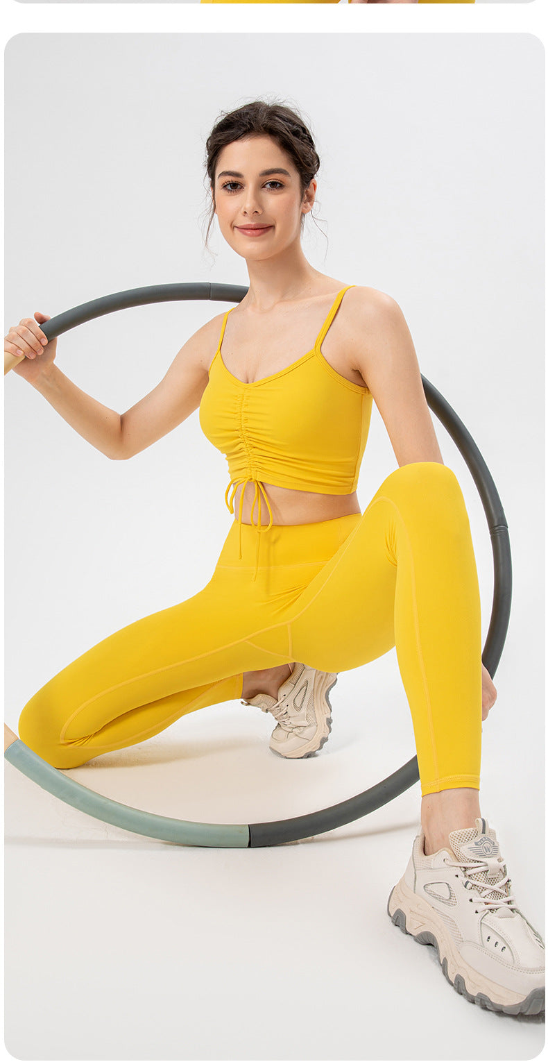 Gathered front sports vest