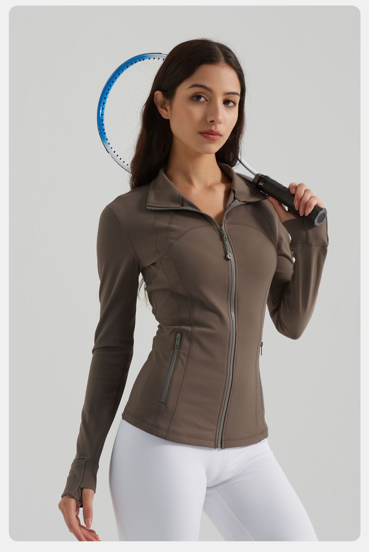 Zip front jacket