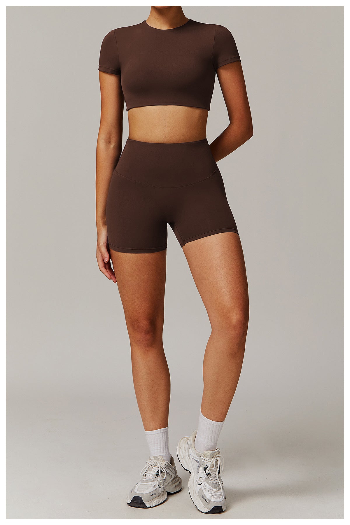Short sleeve cropped top