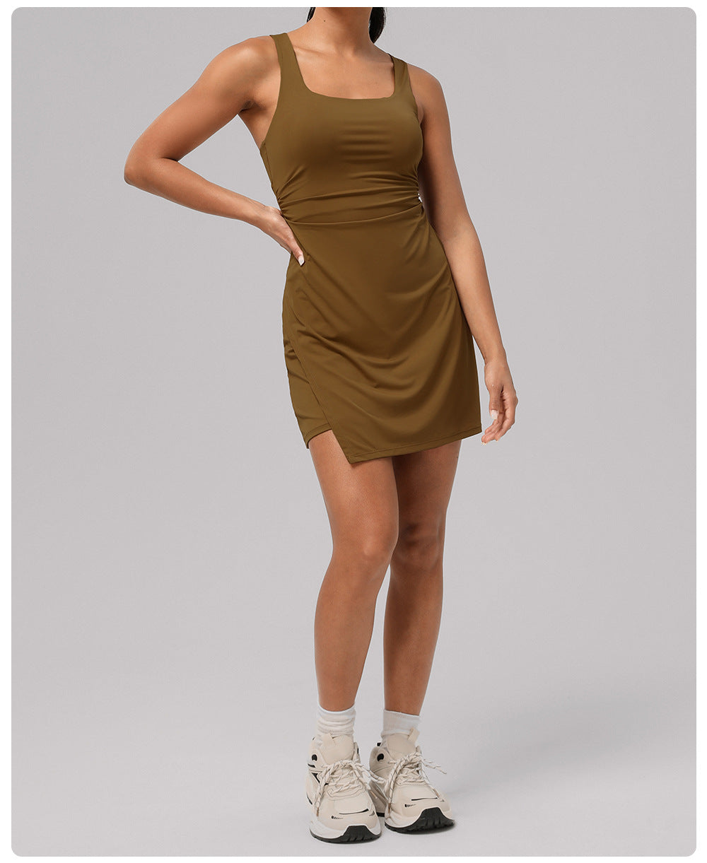 Cut out back dress