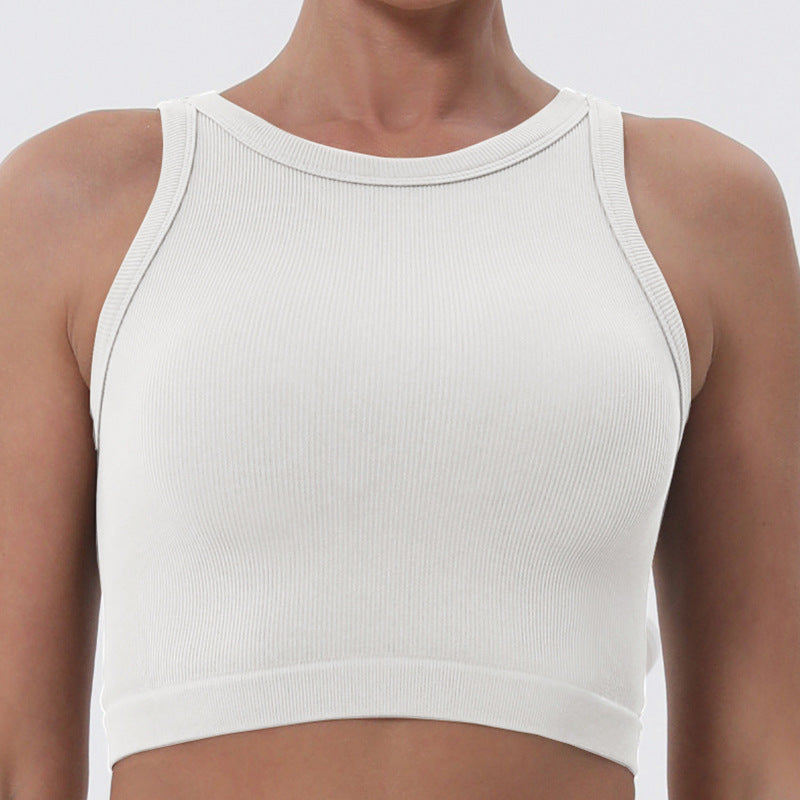 Medium support cropped vest