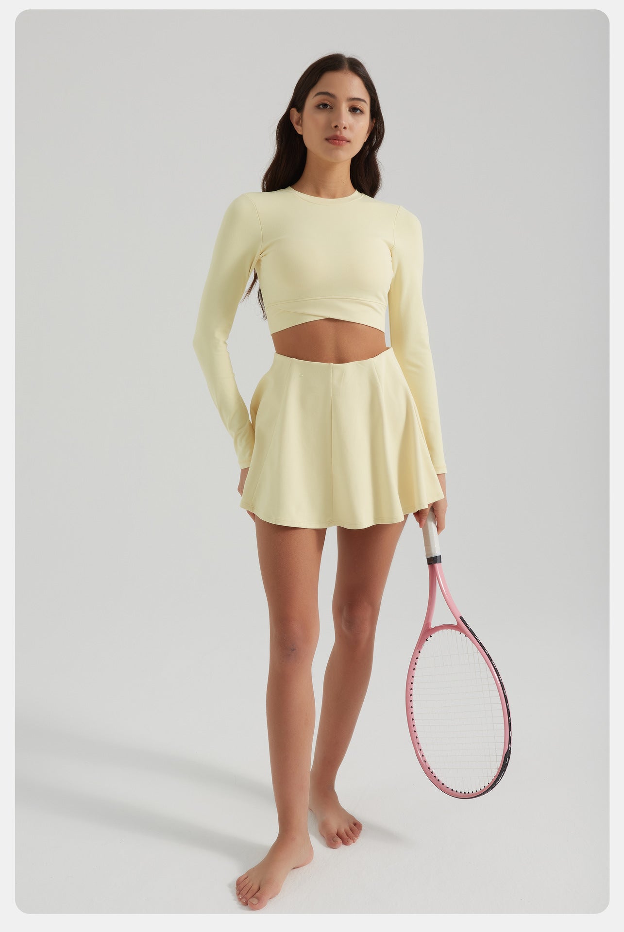 Full sleeve cropped top