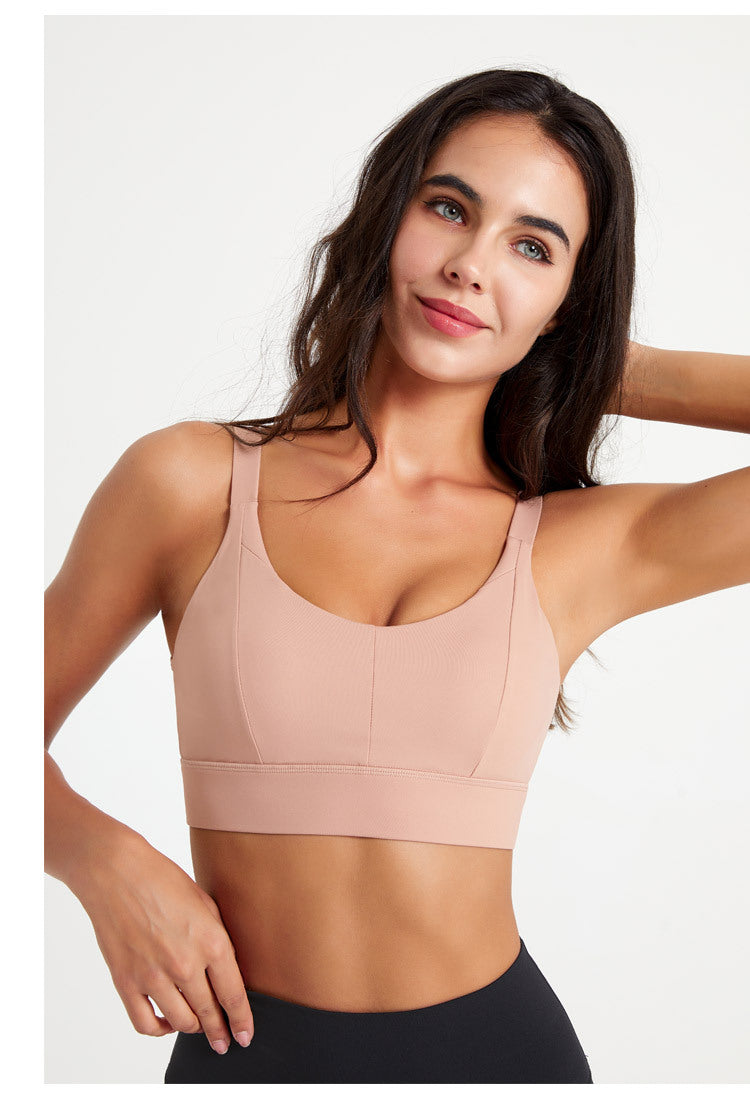 U neck sports bra