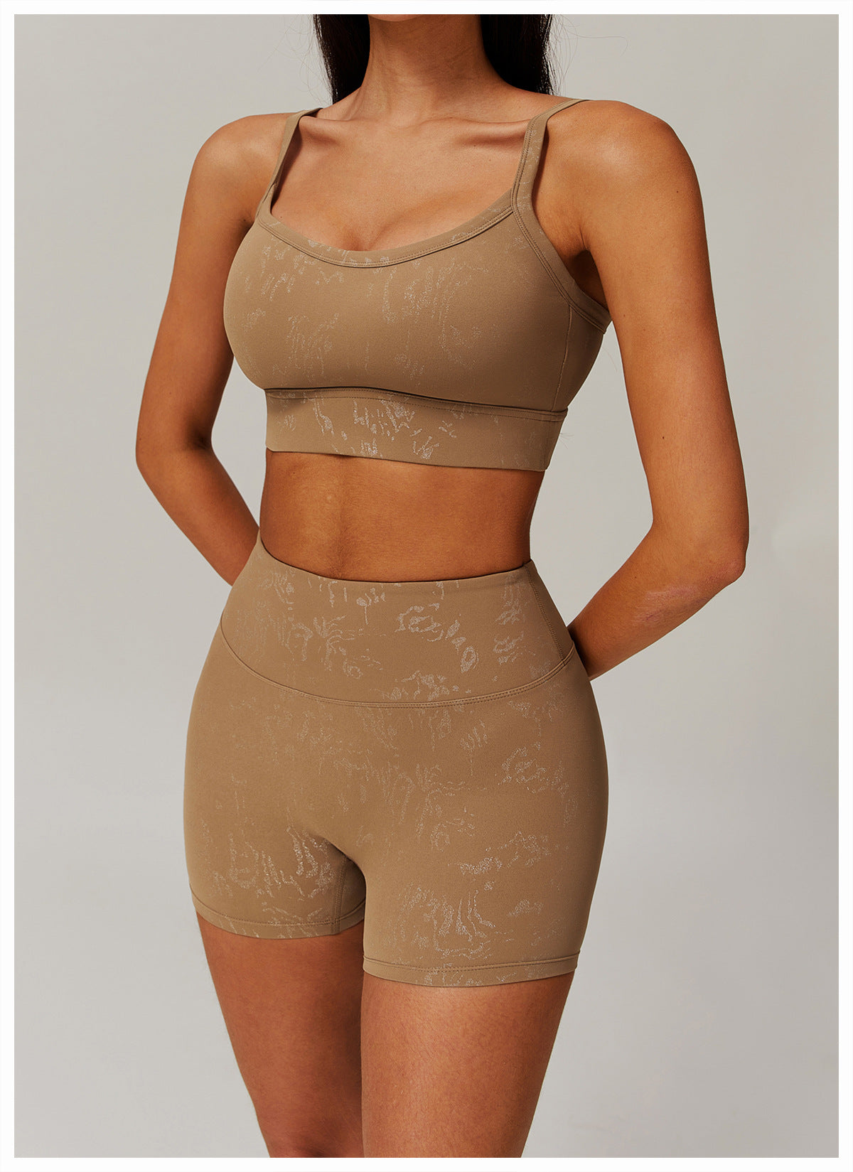 Printed sports bra