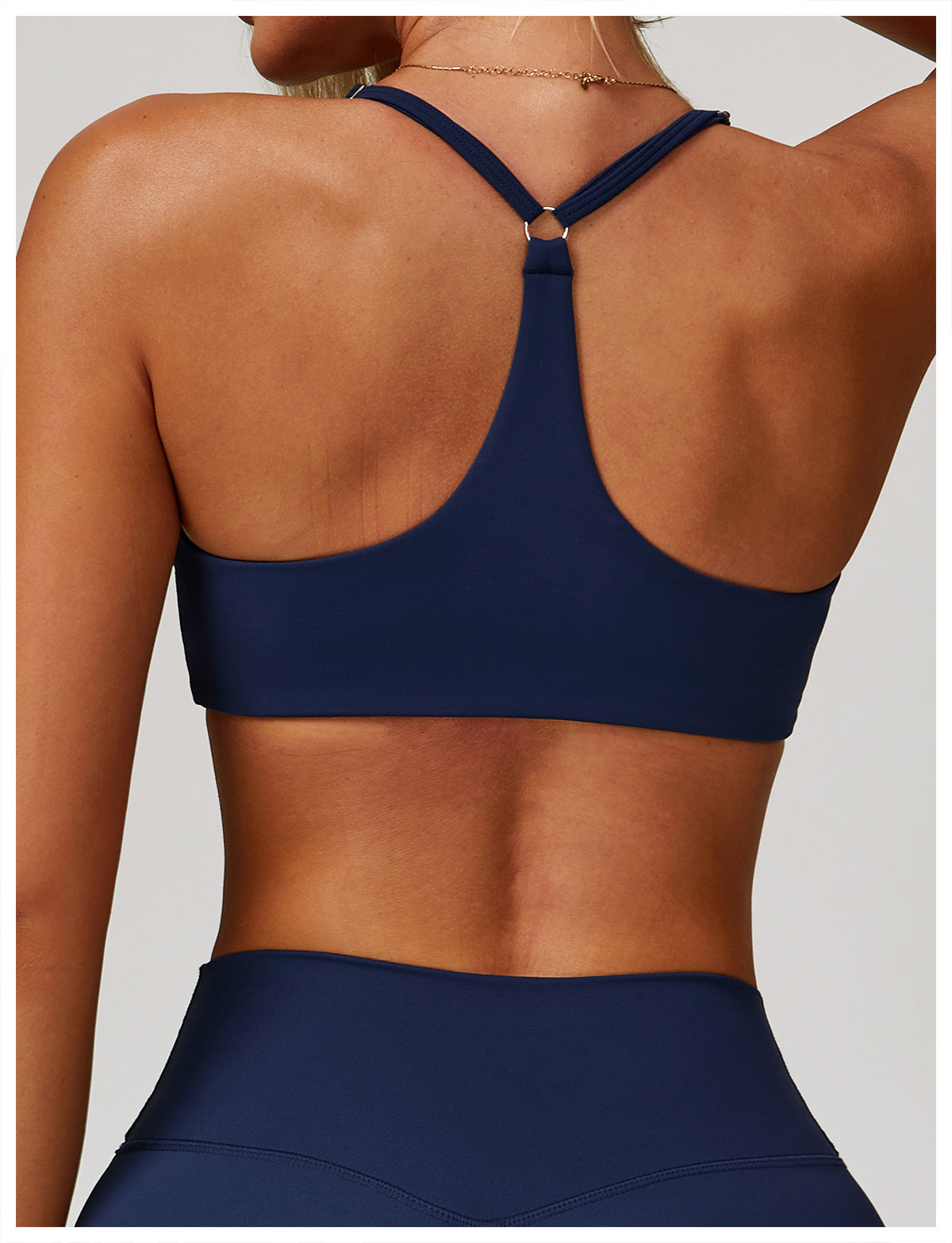 Brushed T back sports bra