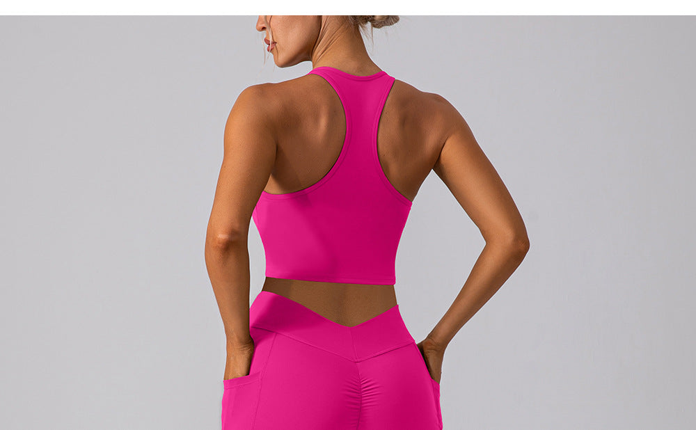 Brushed T back bra