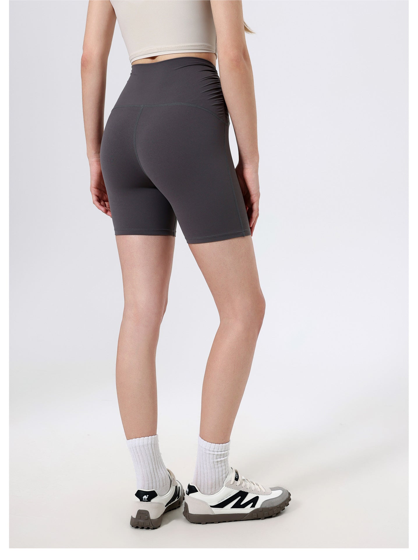 Nude Feel Pleated waist shorts