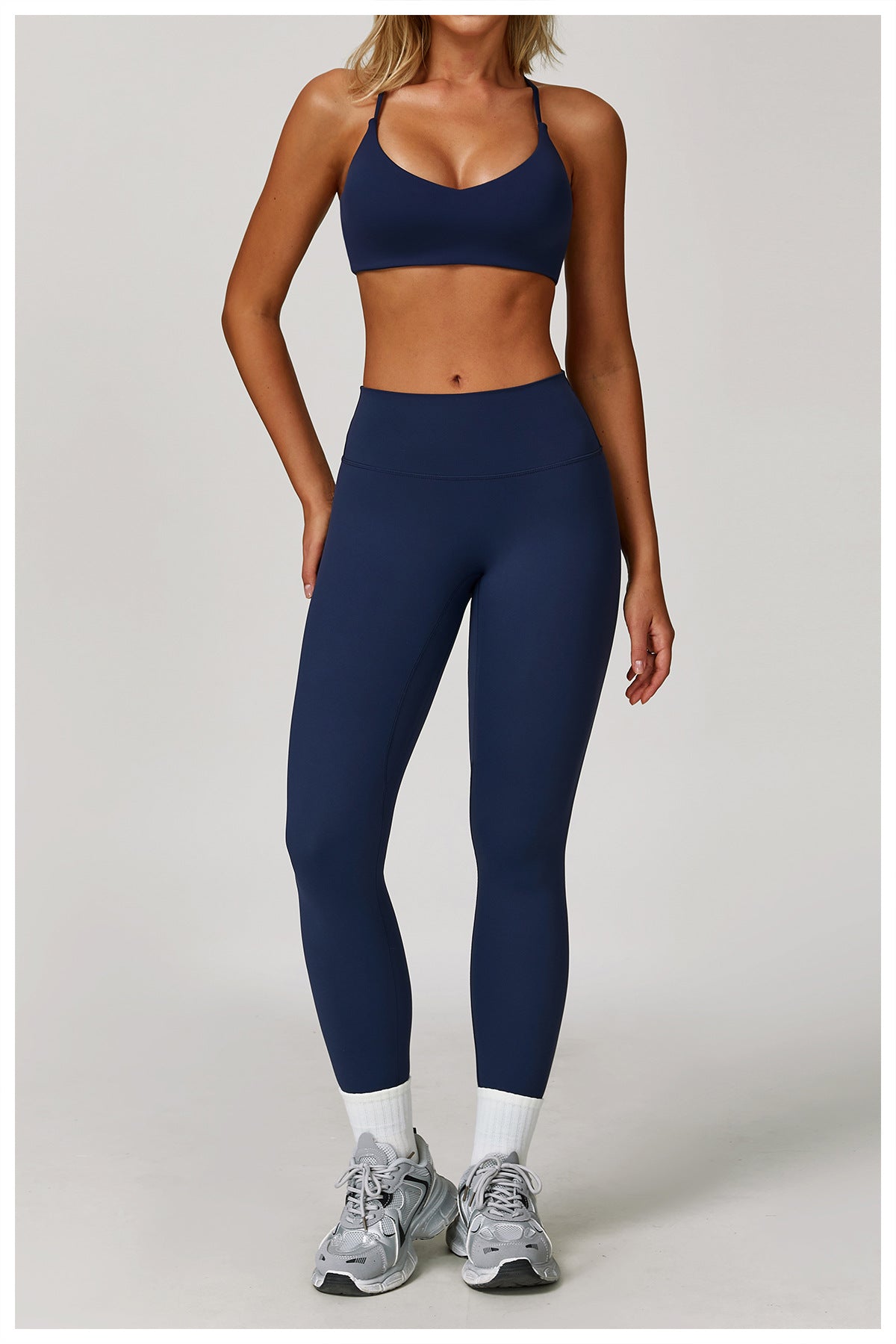 Brushed T back sports bra