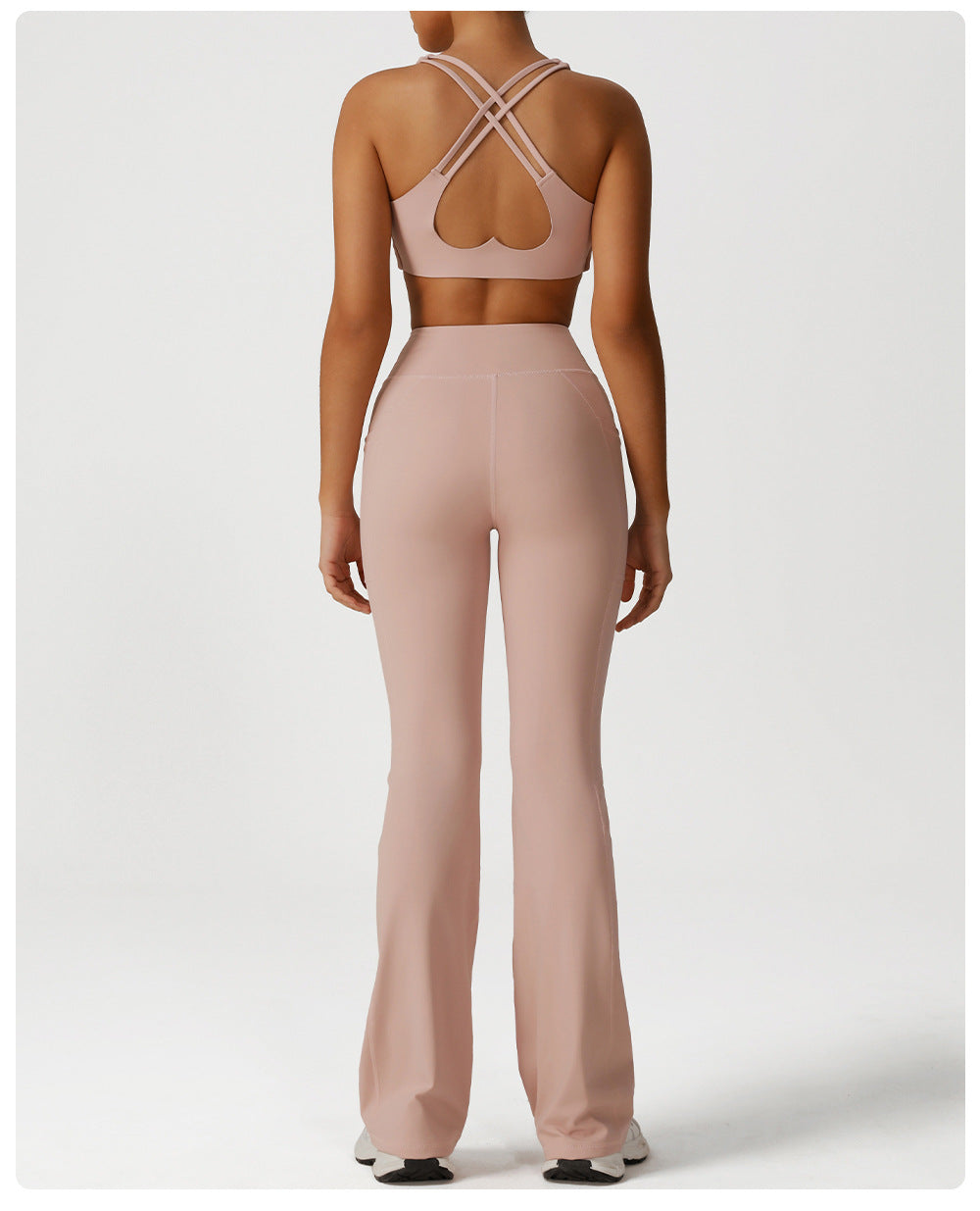 Cross back sports bra
