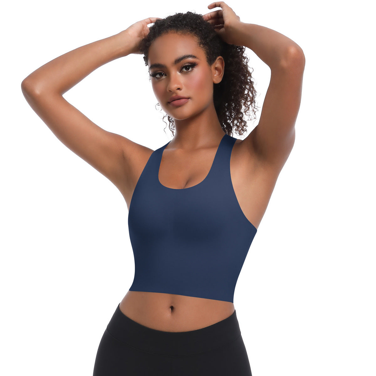 Seamless crossed back vest