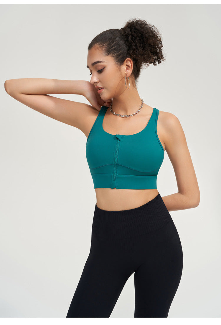 Cut out back sports bra