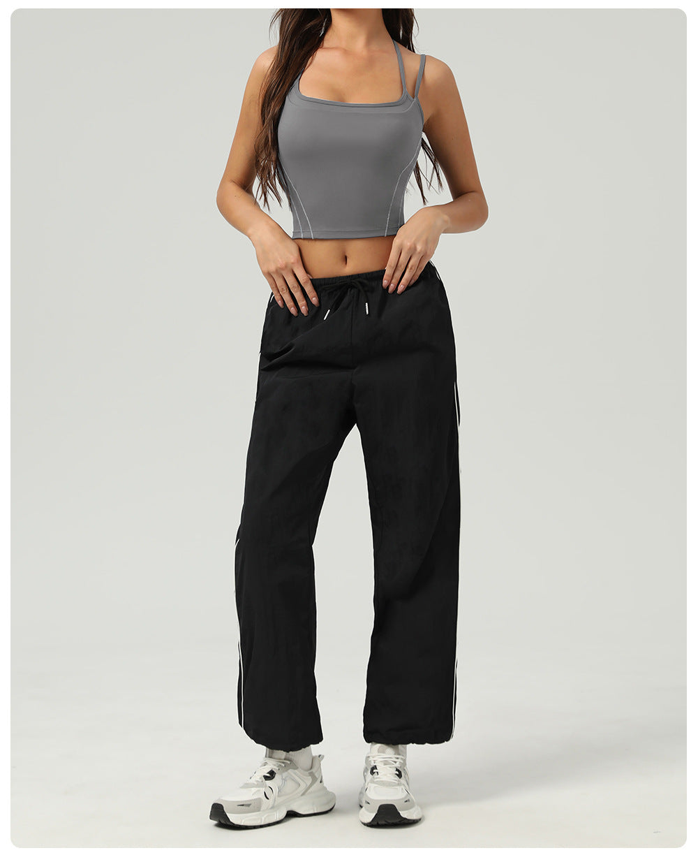 Double strap cropped vest