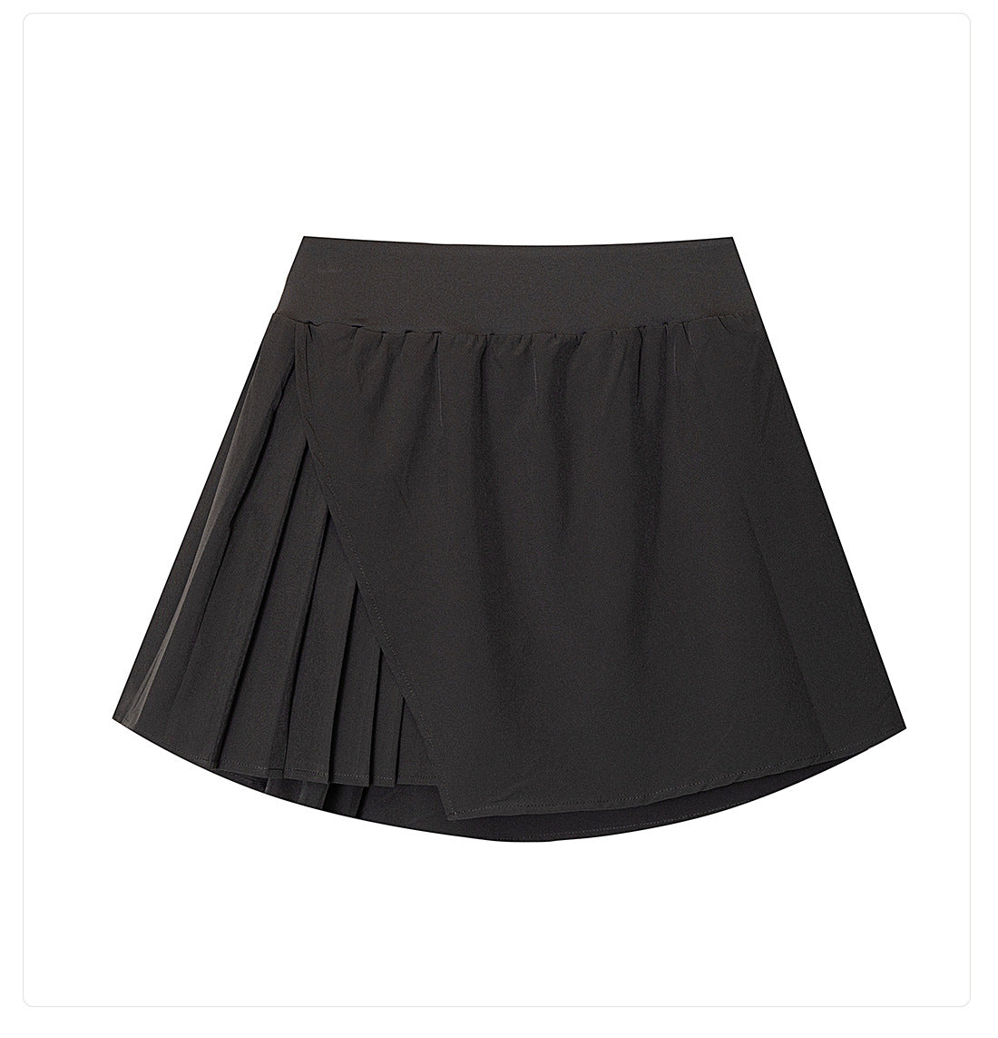 Pleated side skort