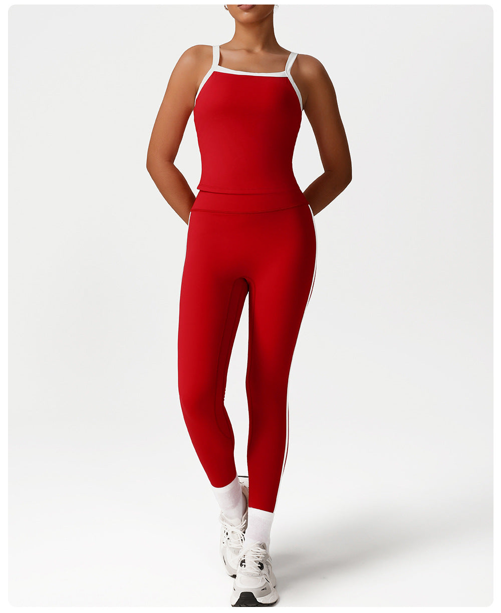 Contrast trim leggings