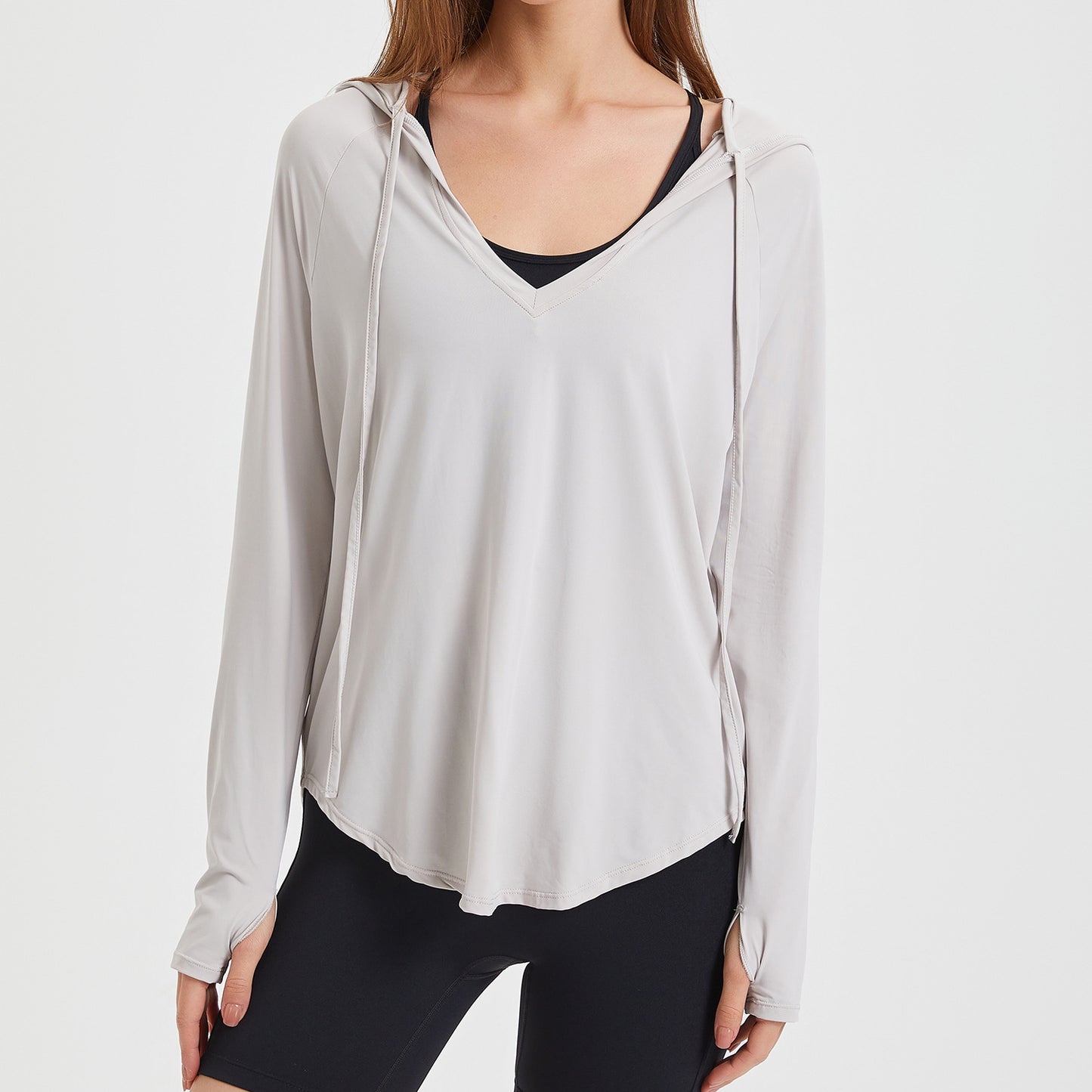 Breathable hooded top