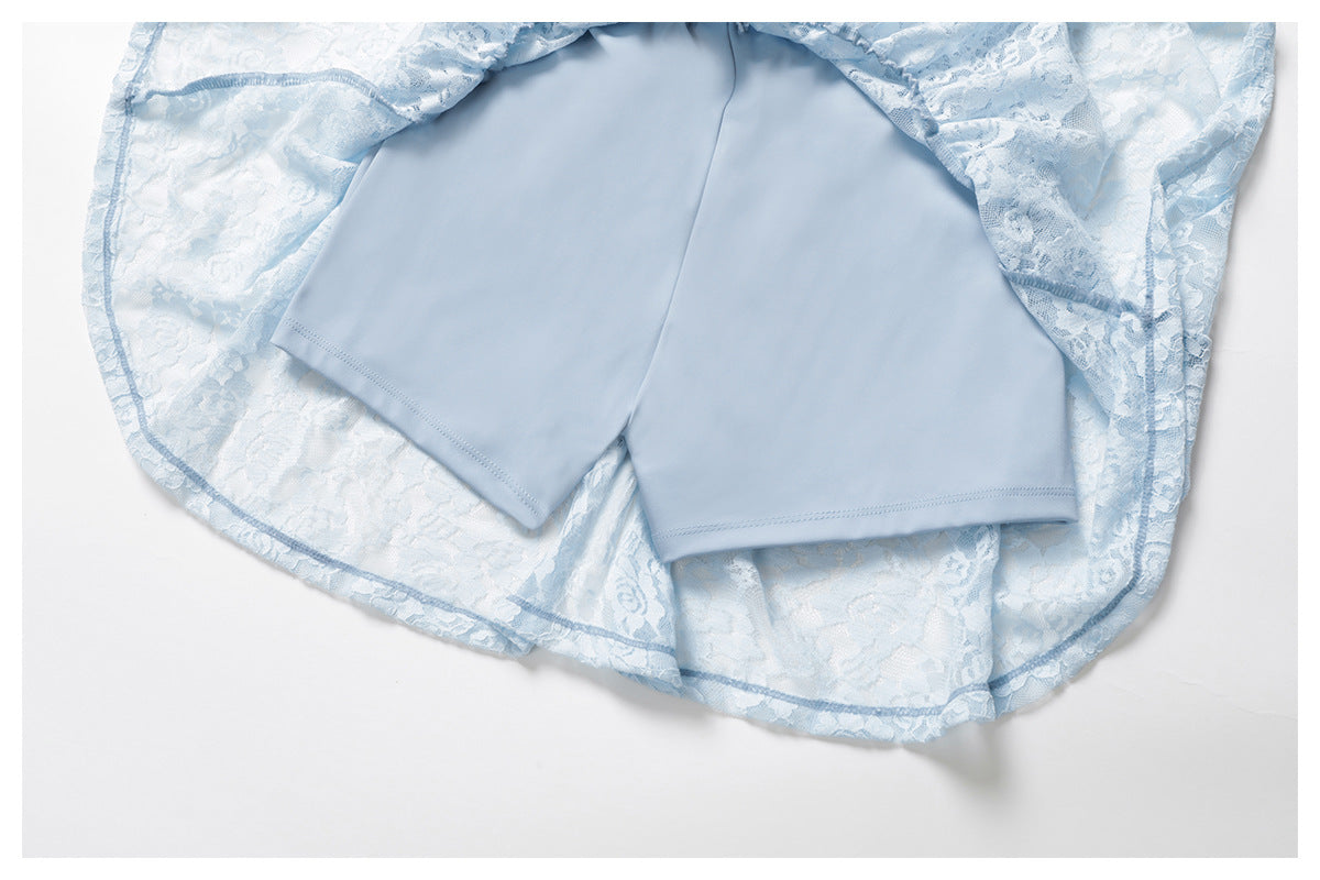 Breathable mesh tennis dress with padding