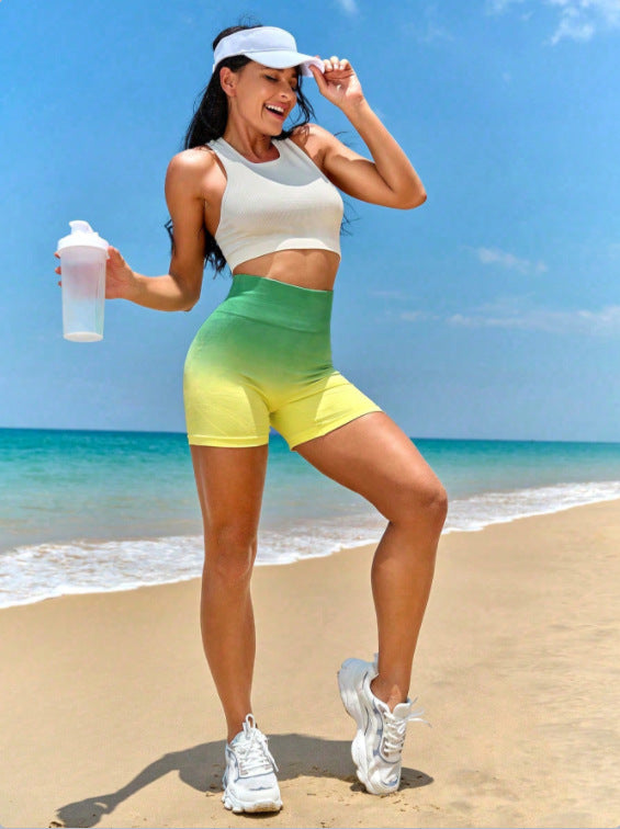 Ombre fitness shorts