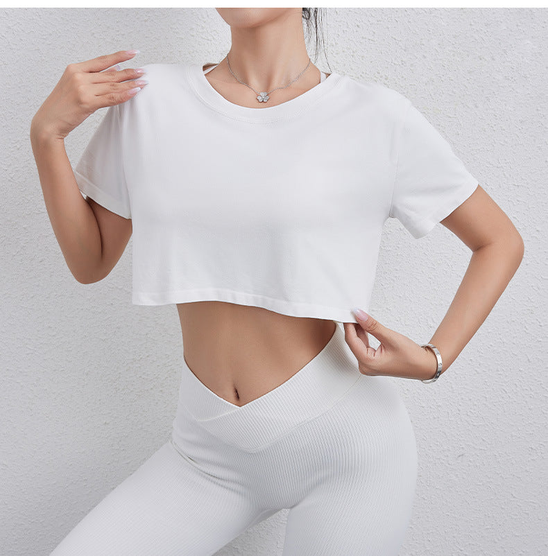 Loose fitting cropped top