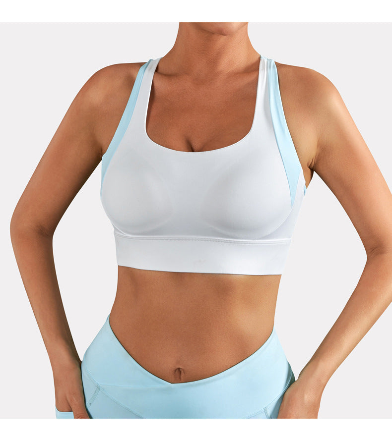 Contrast insert sports bra