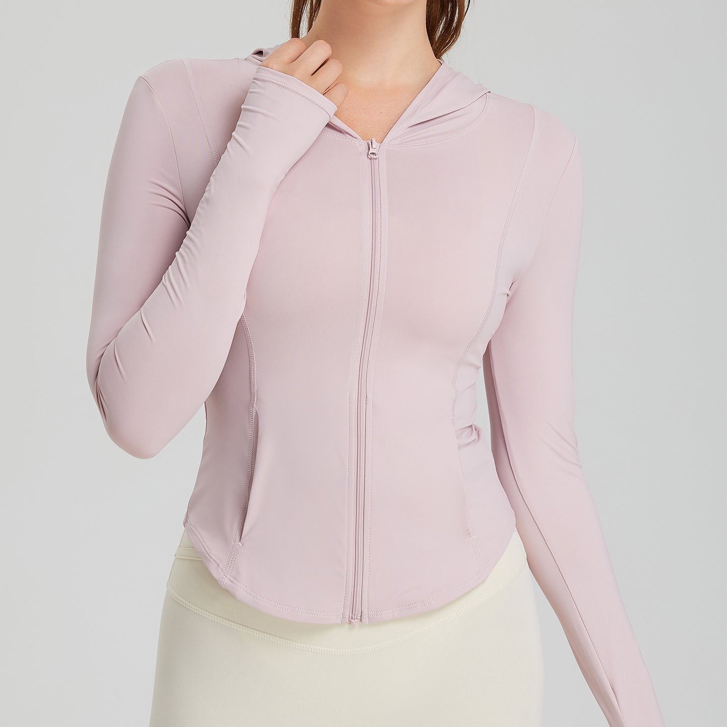 Zipper front hoodie