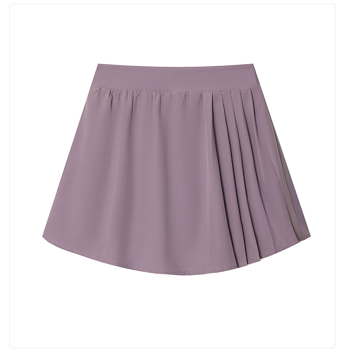 Pleated side skort