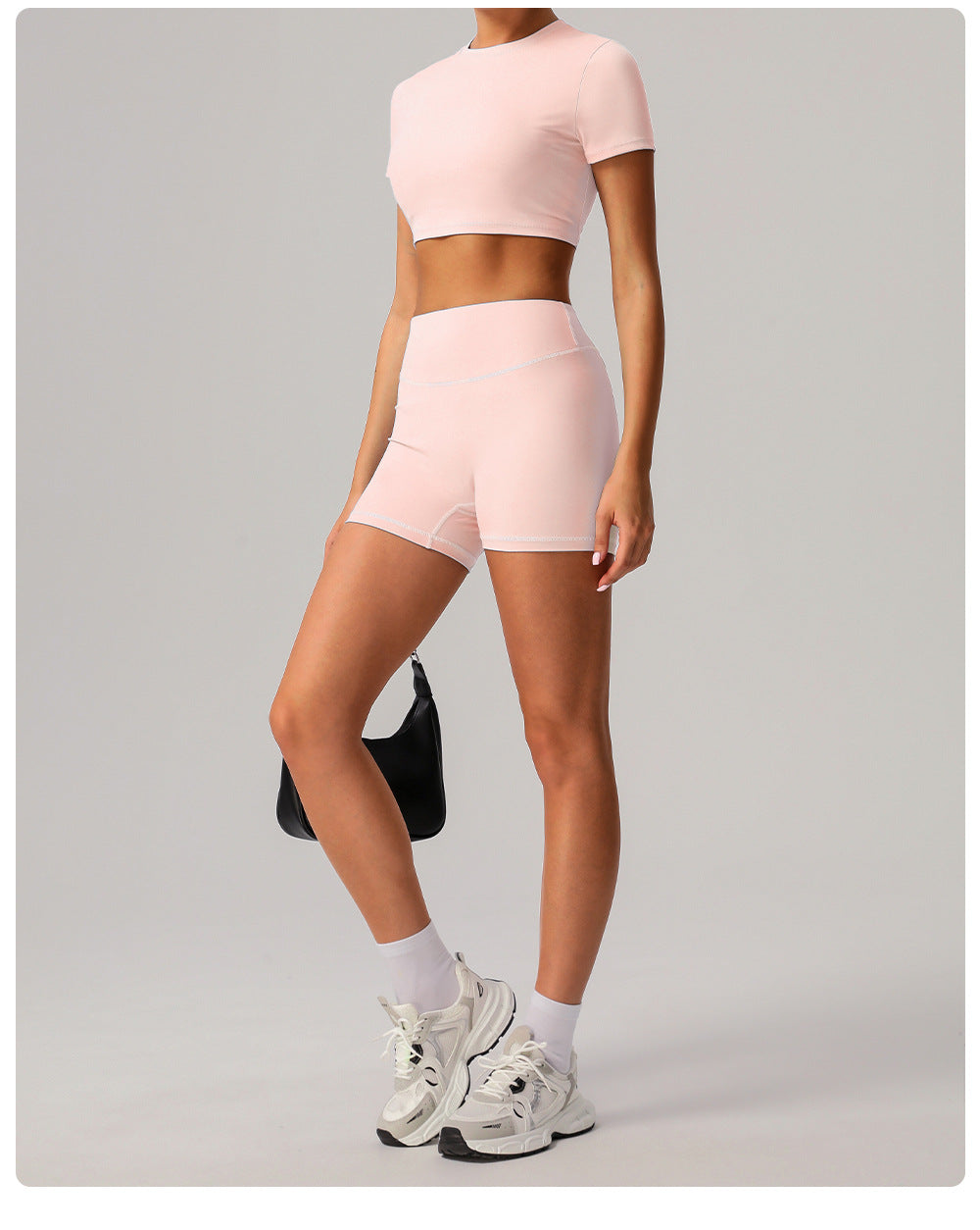 Short sleeve cropped top