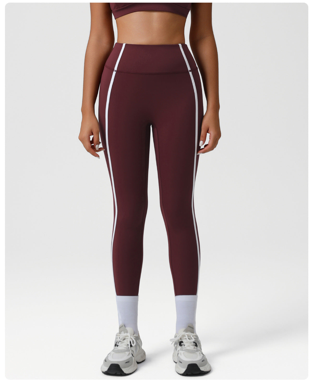 Contrast trim leggings