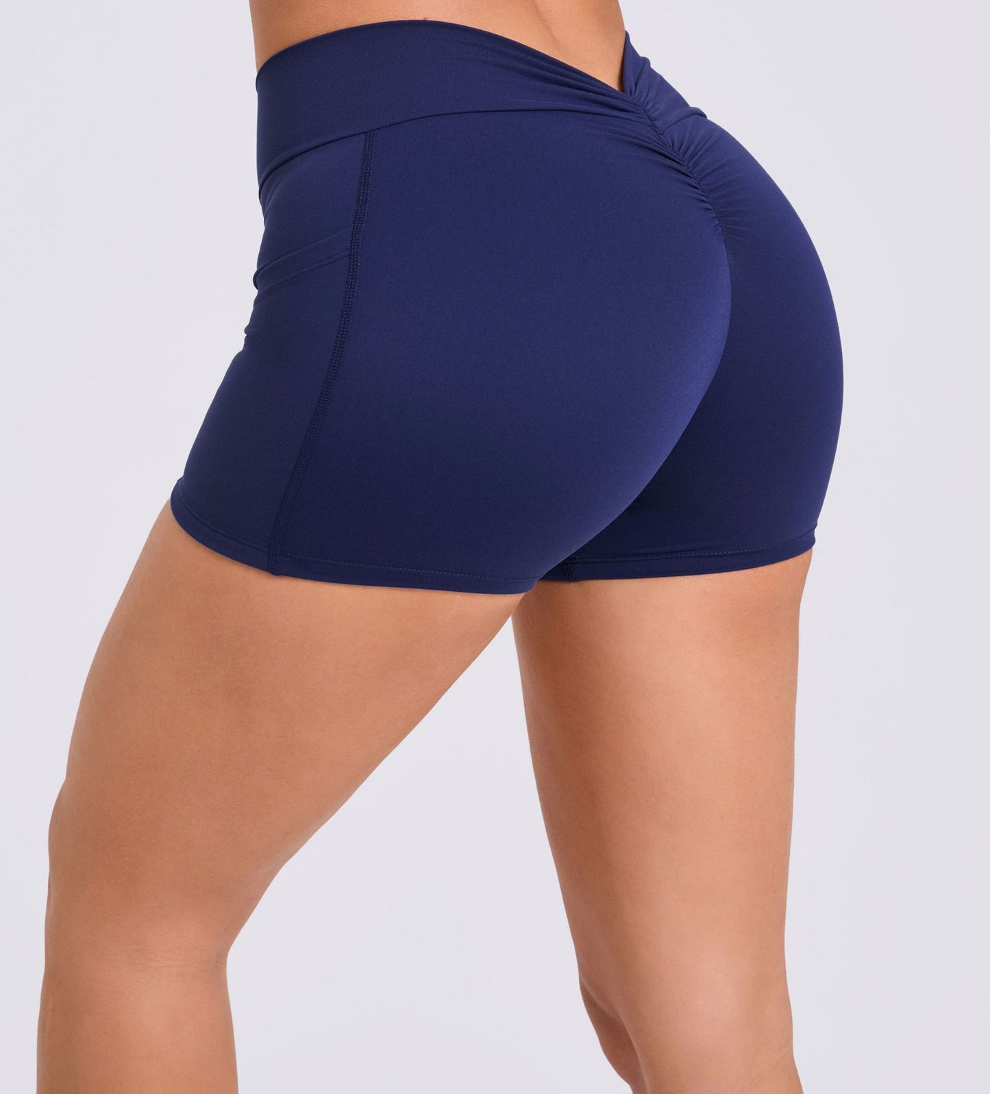 Ruched back hot pants