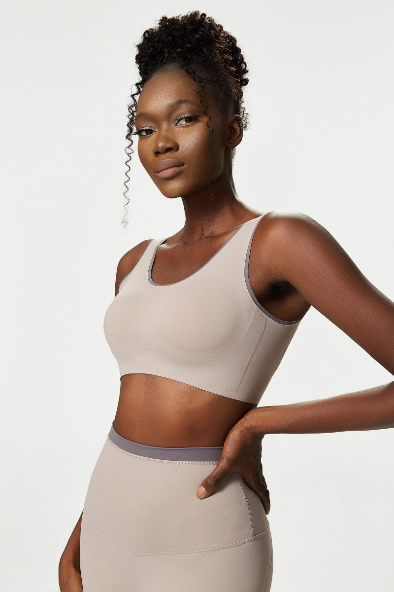 Low back sports bra