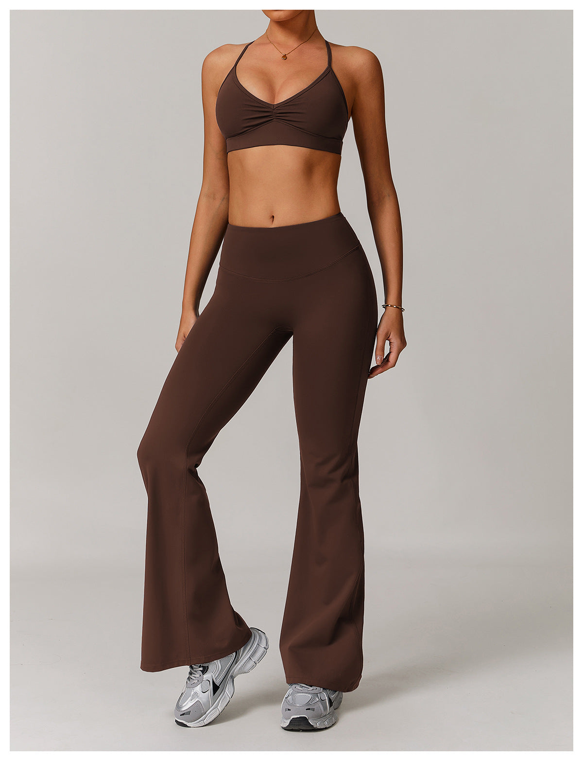 Cross back sports bra