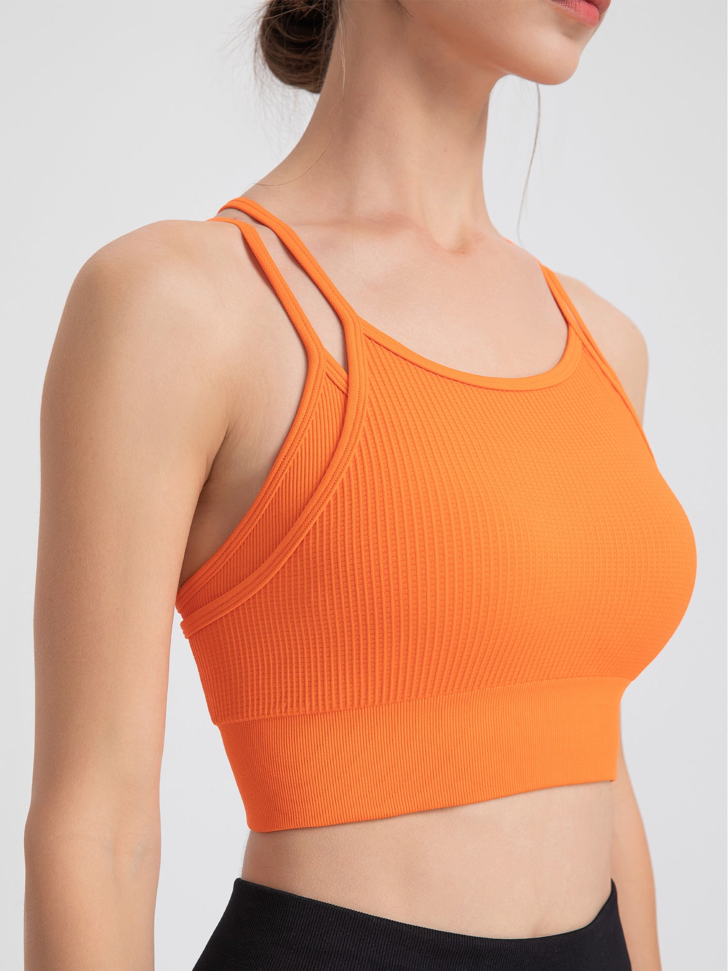 Double strap sports bra