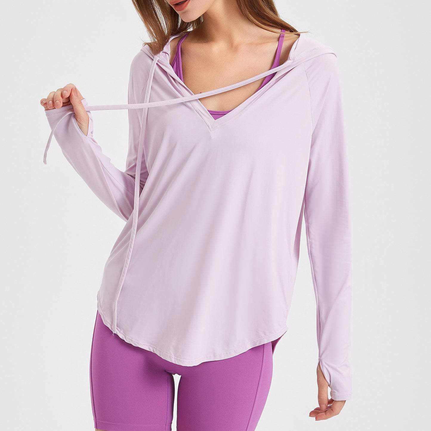 Breathable hooded top