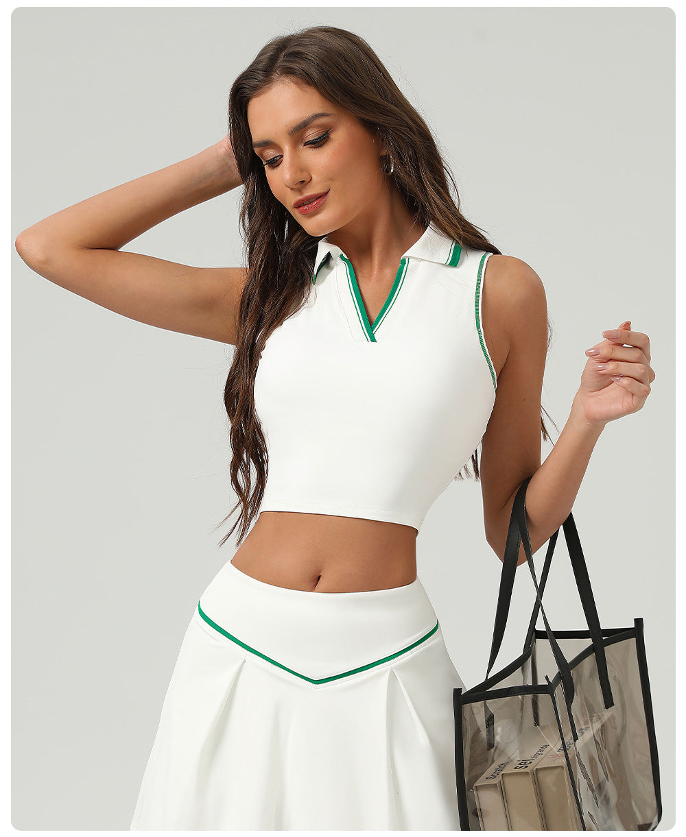 Jacquard detail cropped top
