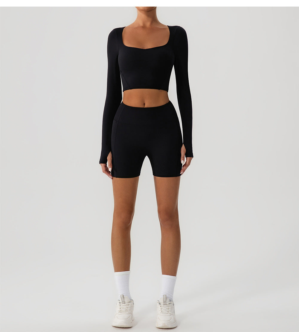 Full sleeve cropped top