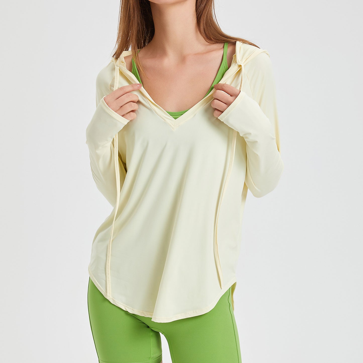 Breathable hooded top