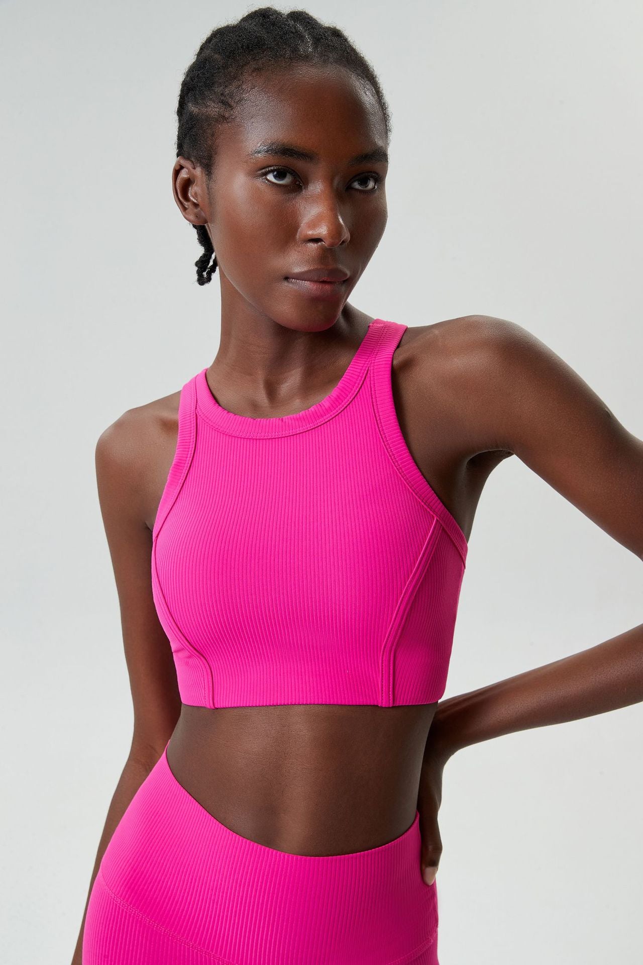 Ribbed sports bra