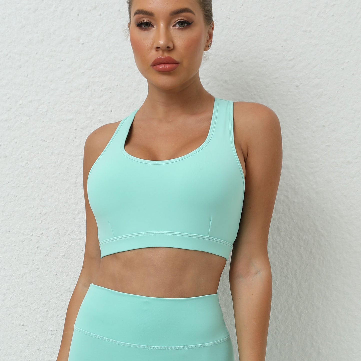 Cross back sports bra
