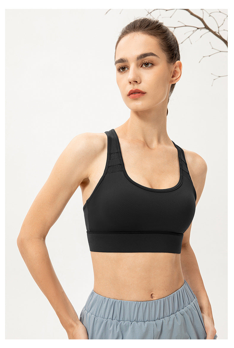 Cut out back sports bra
