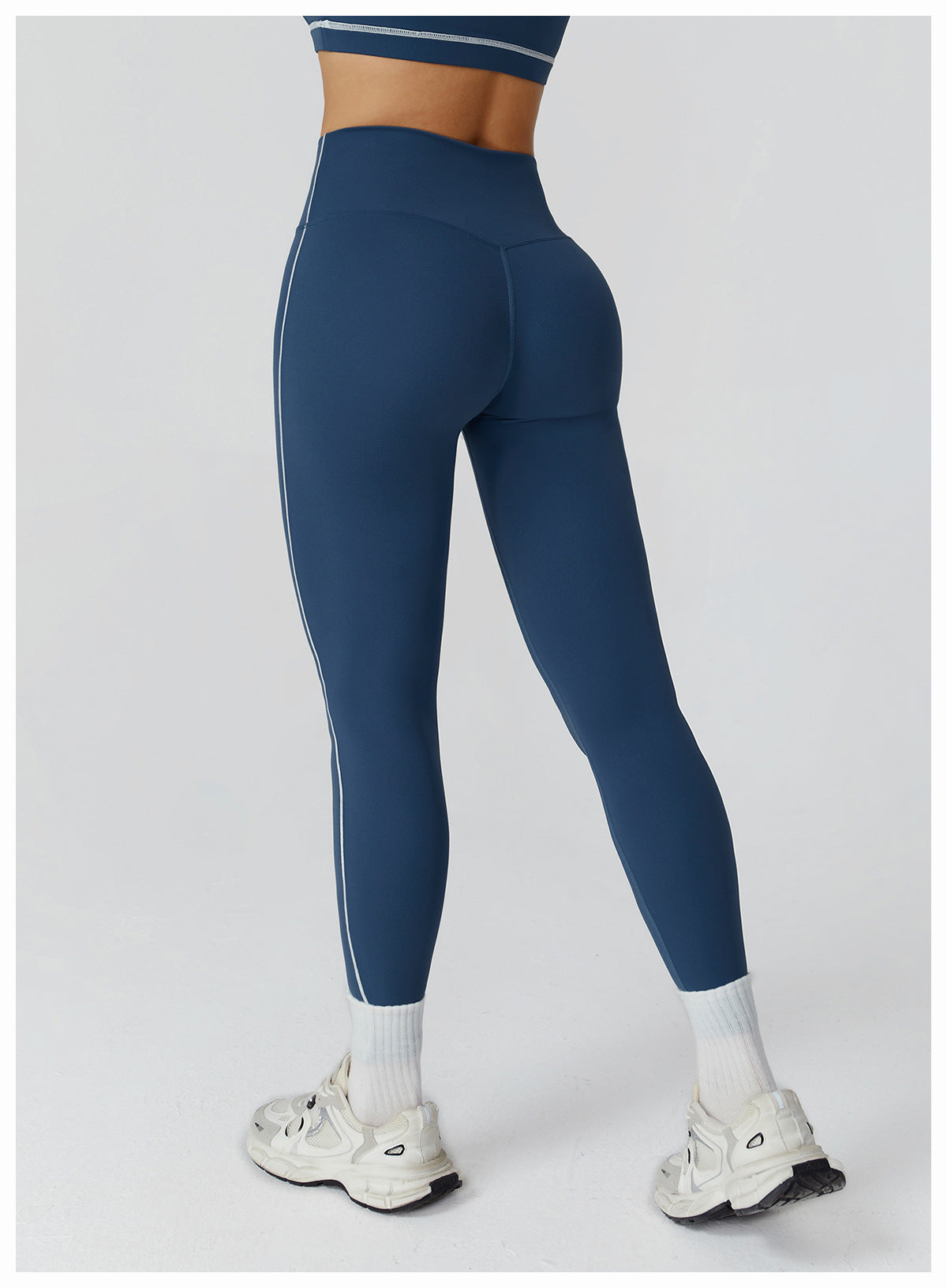 Contrast piping leggings