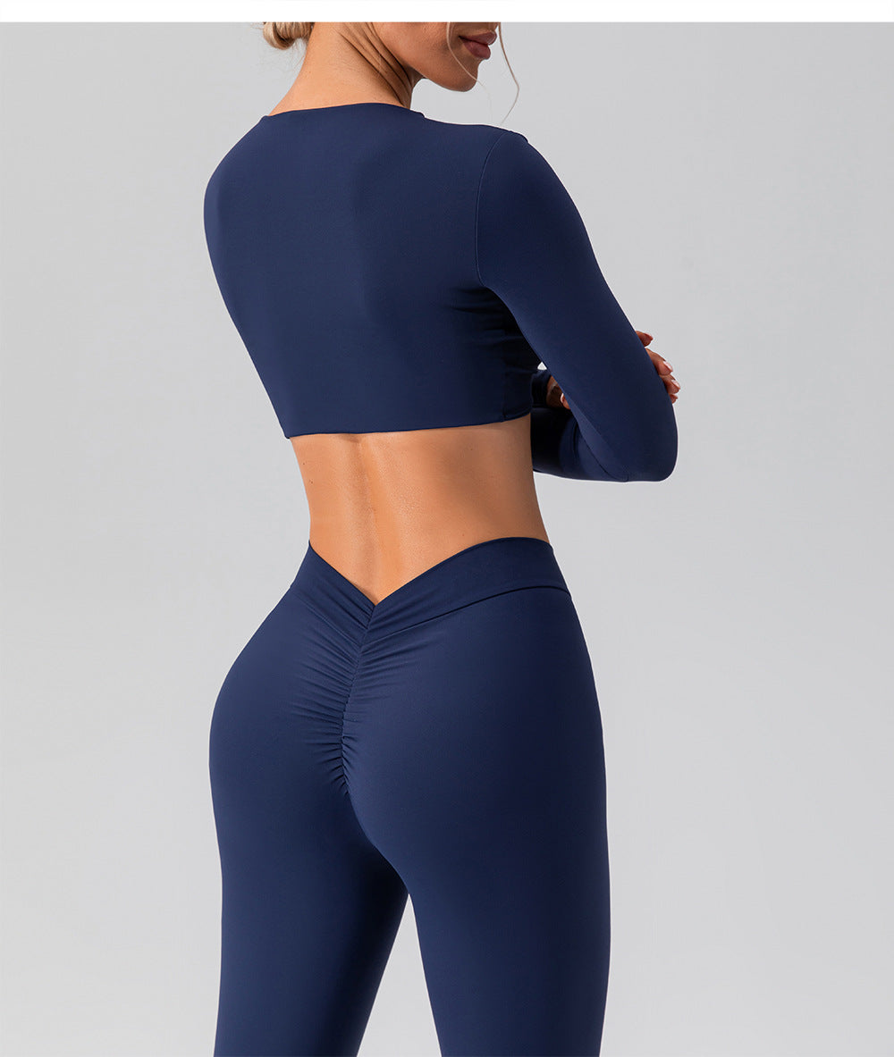 Twisted front cropped top