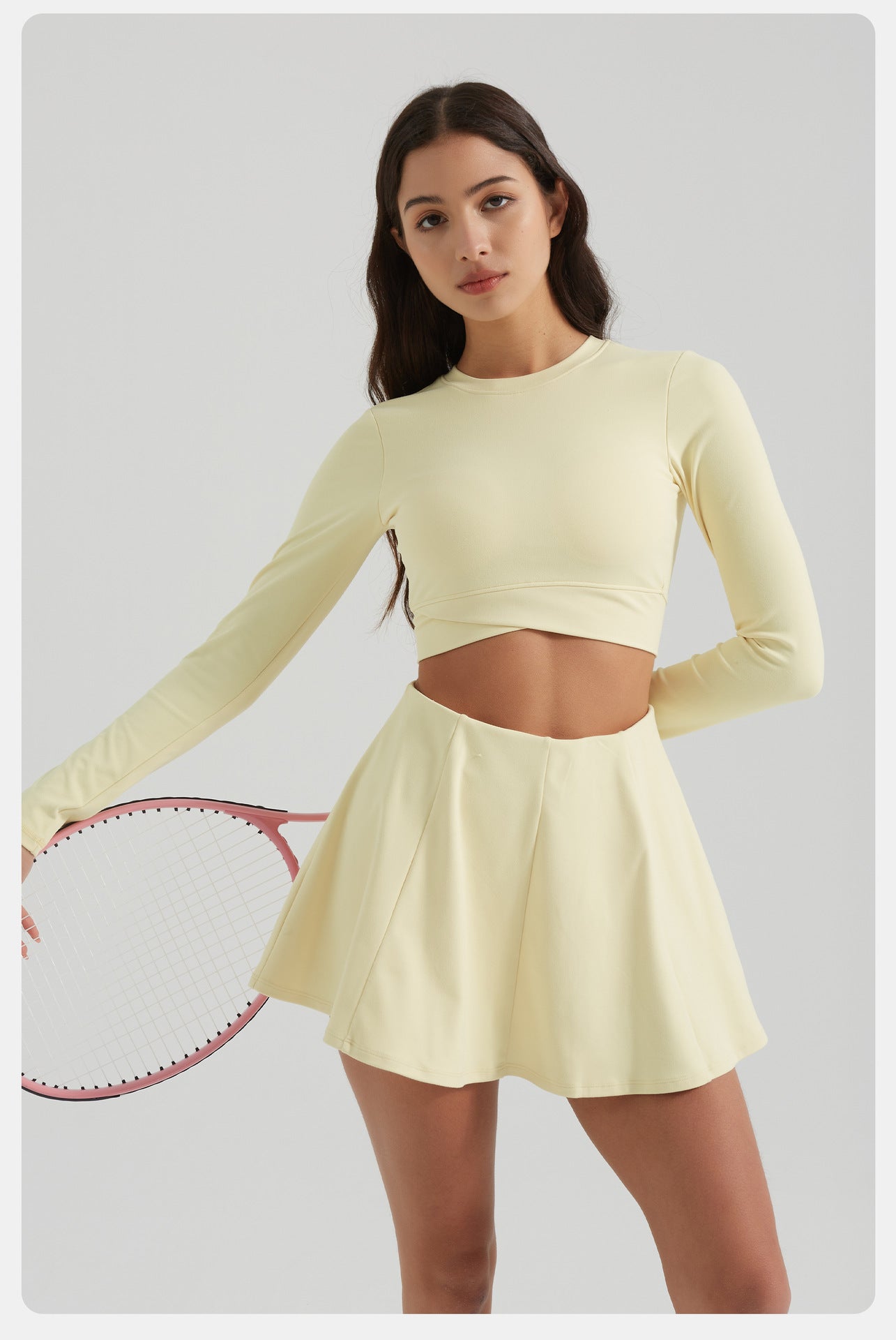 Full sleeve cropped top