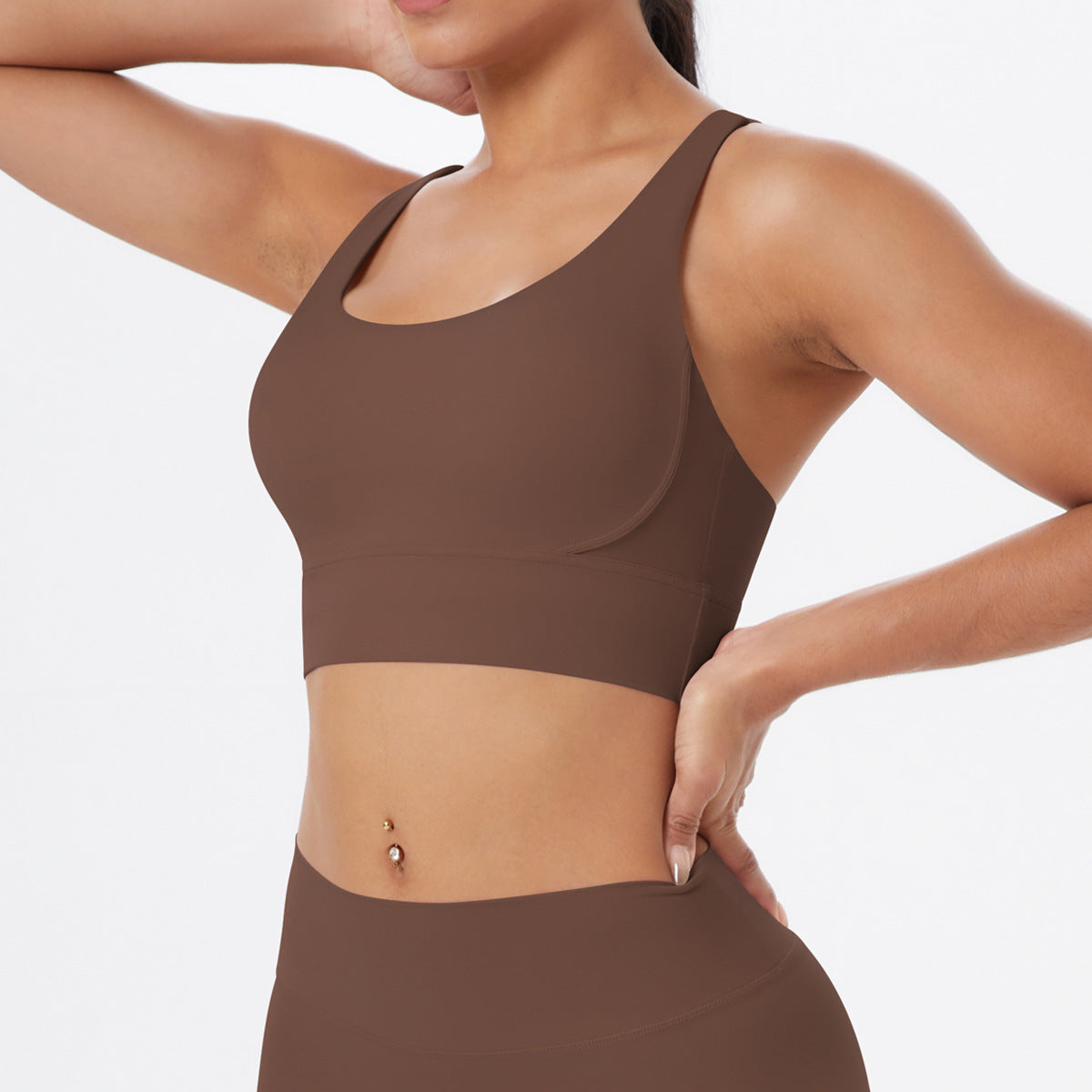 Seamless sports bra