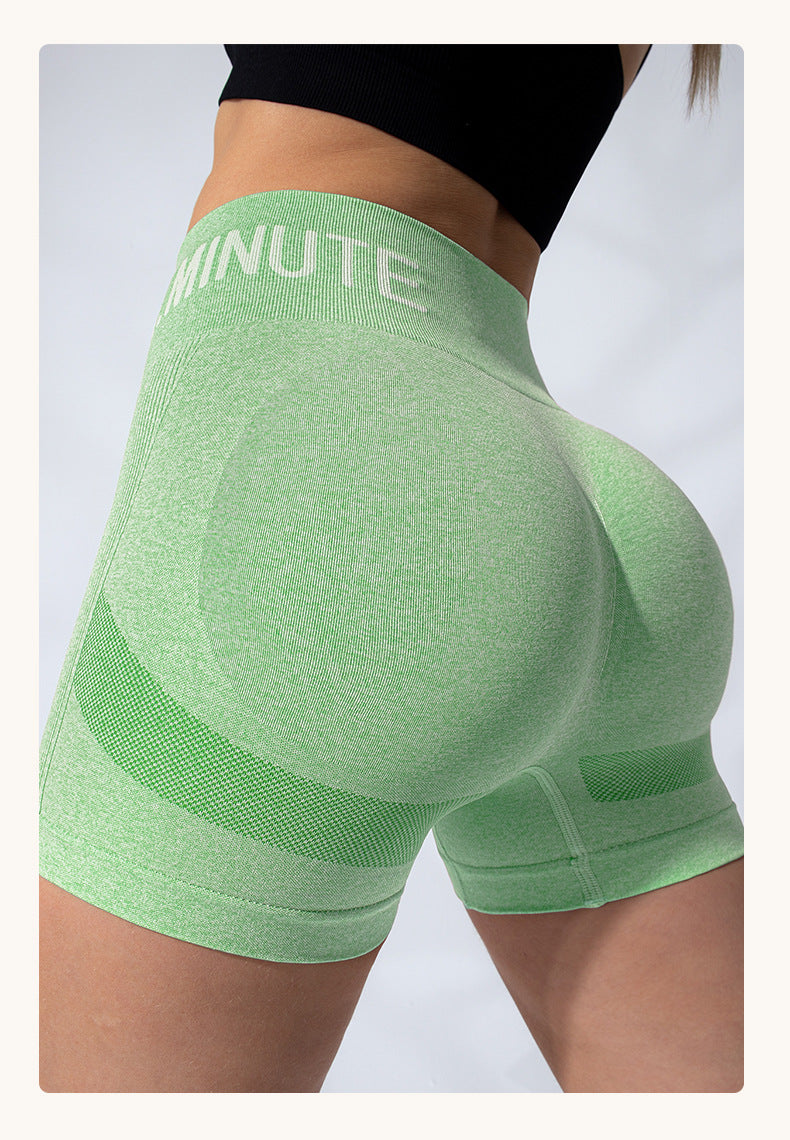 Jacquard waist fitness shorts
