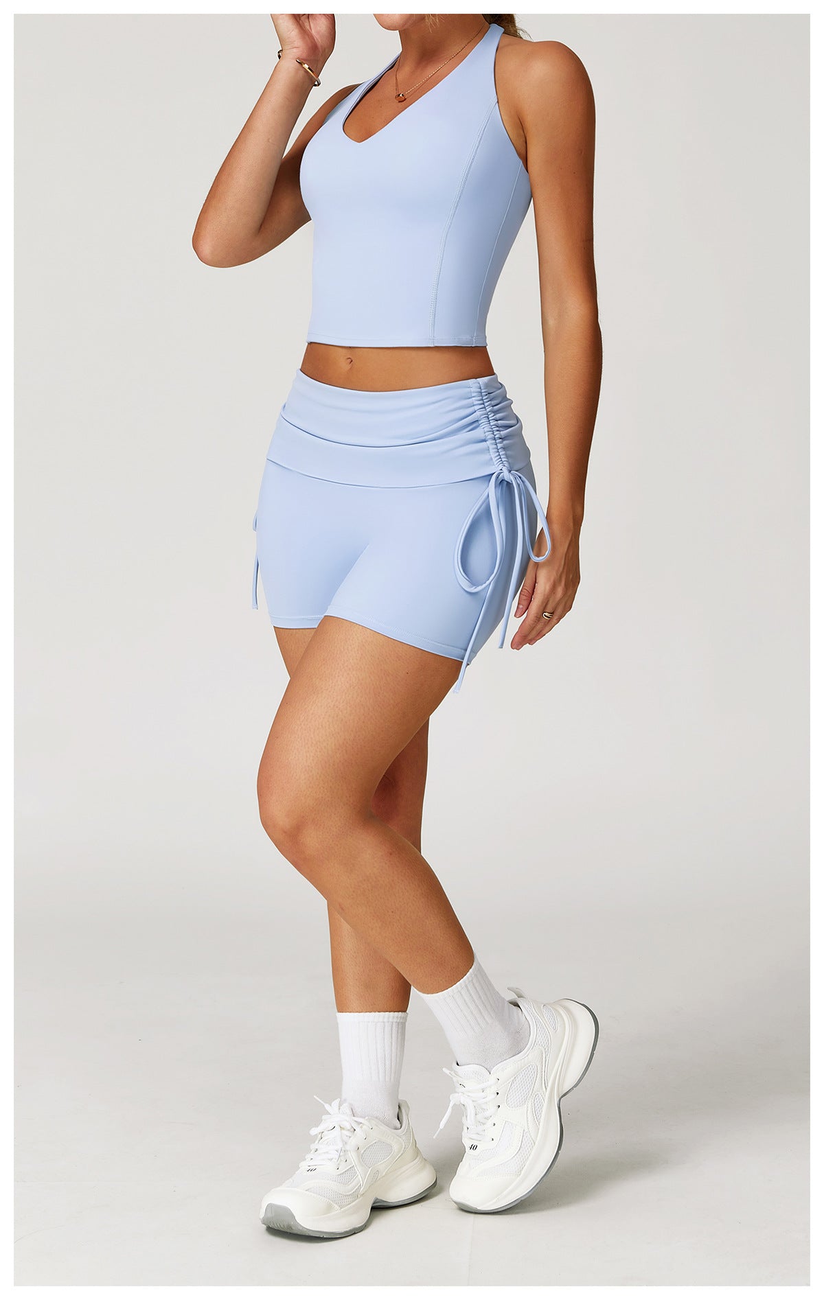 Gathered waist hot pants