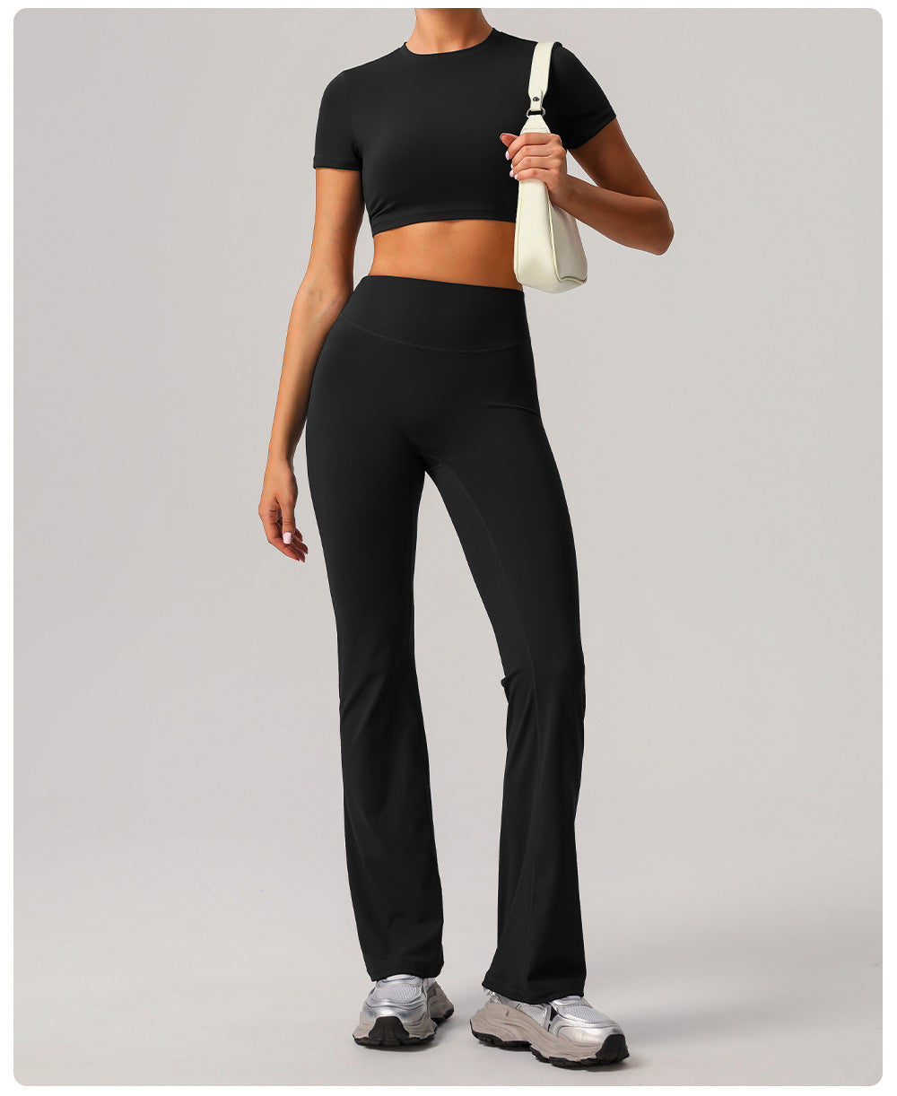 Short sleeve cropped top