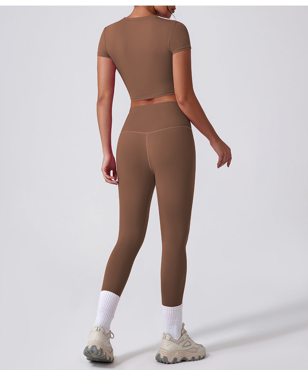 Short sleeve cropped top