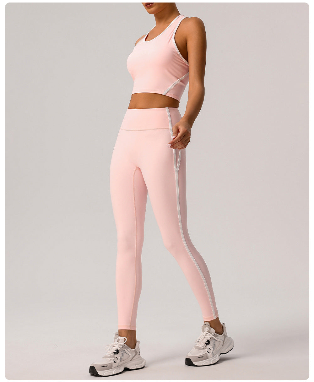 Contrast trim leggings