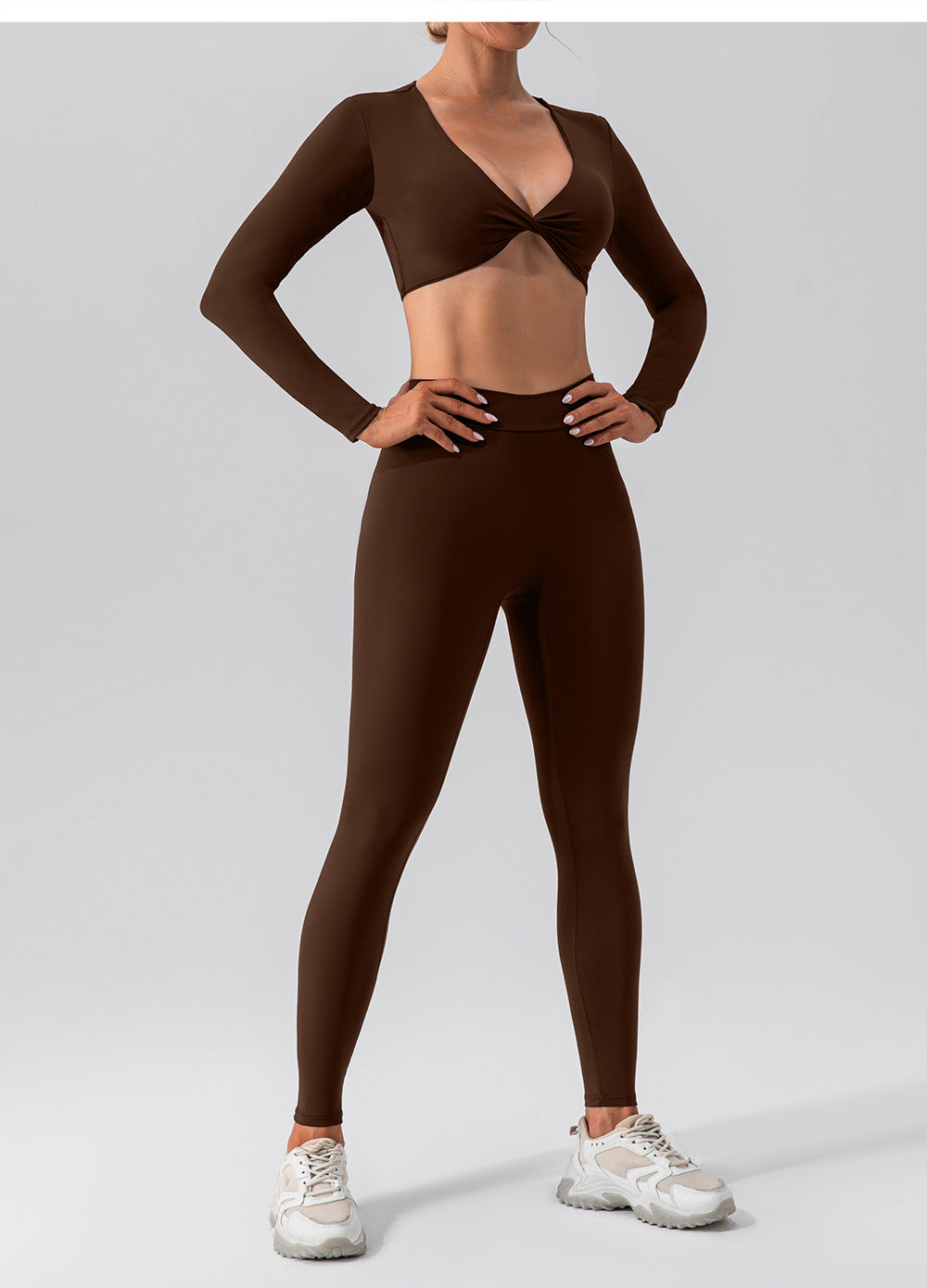 Twisted front cropped top